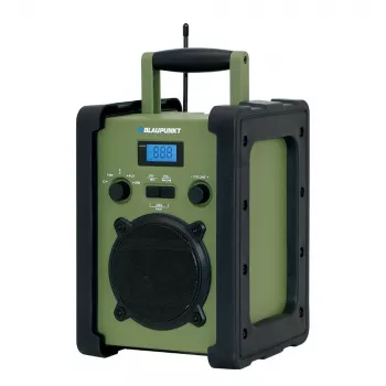 Blaupunkt PP35BT išgyvenimo nešiojamasis radijas su Bluetooth, saulės baterija, rankiniu generatoriumi, power bank funkcija ir žibintuvėliu