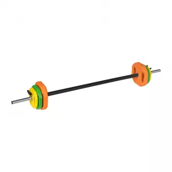 REBEL ACTIVE 20 kg ketaus štangos rinkinys su 140 cm strypu