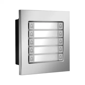 BCS-PAN-P10-N lauko skydelis 2 laidų domofonui – 2MP kamera, 125° platus kampas, IP65, IK07, sidabrinis/pilkas