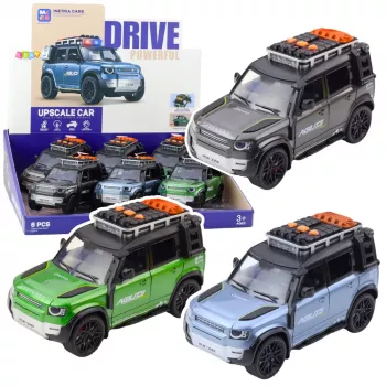 LEAN TOYS Rapid visureigis 1:16 mastelio su atidaromomis durimis, šviesomis ir garsais, varomas trintimi, įvairių spalvų