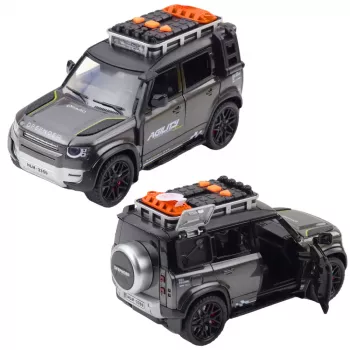 LEAN TOYS Rapid visureigis 1:16 mastelio su atidaromomis durimis, šviesomis ir garsais, varomas trintimi, įvairių spalvų