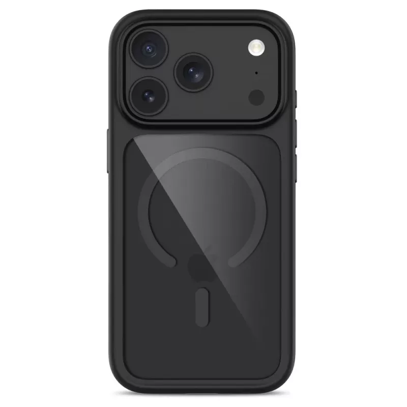 TECH-PROTECT MAGONE MagSafe dėklas ir grūdintas stiklas 2 vnt. rinkinys iPhone 17 Pro Max / 18 Pro Max - juodas/permatomas
