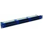 EMITERNET 48 portų RJ45 UTP Cat.6 patch panelis 1U su kabelių tvarkymo lentyna, mėlynas