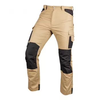 NEO TOOLS 81-350-3-M Mix&Match darbo kelnės, drobė su Cordura sutvirtinimais, smėlio-juodos, dydis M