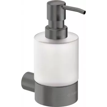 DEANTE ADR_D421 sieninis rankinis skysto muilo dozatorius, 1L, baltas ABS plastikas, užraktas su raktu, permatomas langelis