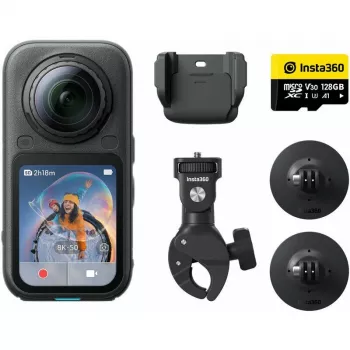 Insta360 X6 360 laipsnių veiksmo kamera, motociklo rinkinys, 8K, juoda