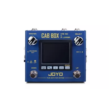 JOYO R-08 Cab Box IR kabineto simuliatoriaus pedalas su 40 gamykliniais IR, 11 mikrofonų modeliais, 4 galios stiprintuvo simuliacijomis, 3 juostų EQ, XLR DI, ausinių išėjimu
