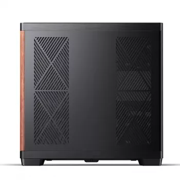 Jonsbo TK-4 Wood kompiuterio korpusas, Midi Tower, ATX, grūdintas stiklas - juodas