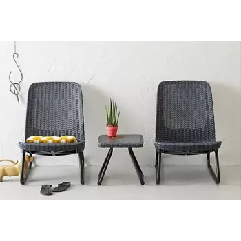 KETER Rio Patio Set pilkos spalvos sodo baldų komplektas