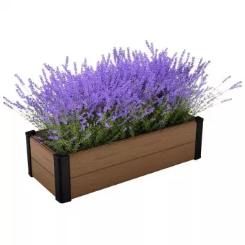 Keter Maple Trough stačiakampė gėlių lova 106x52x32 cm ruda