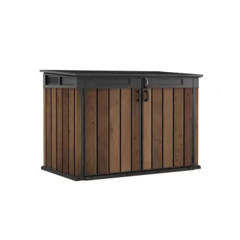 Keter Deco Horizontal Shed sodo sandėliukas, 1200 l, dvigubos sienelės, riešuto atspalvio
