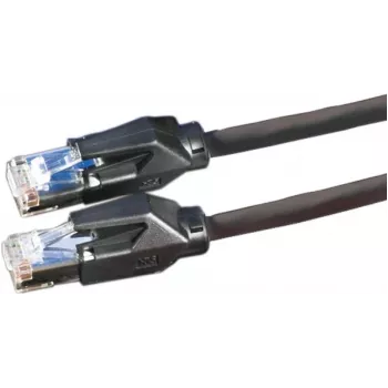 Dätwyler 21.05.0005 Cat 6 S/FTP tinklo kabelis, RJ-45 male to RJ-45 male, 0,5 m, juodas, LSZH, 10 Gbps