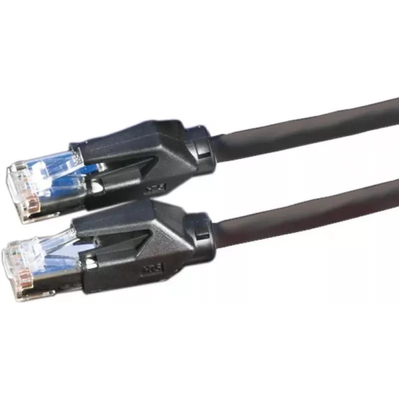 Dätwyler 21.05.0005 Cat 6 S/FTP tinklo kabelis, RJ-45 male to RJ-45 male, 0,5 m, juodas, LSZH, 10 Gbps