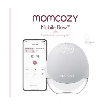 Momcozy M9 nešiojamas elektrinis pieno siurblys - raudonas