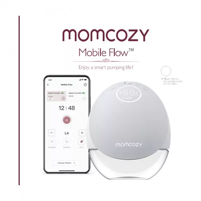 Momcozy M9 nešiojamas elektrinis pieno siurblys - raudonas