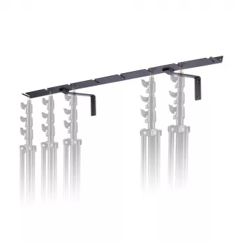 Manfrotto 027 sieninis trikojo laikiklis 8 trikojams, aliuminis, juodas