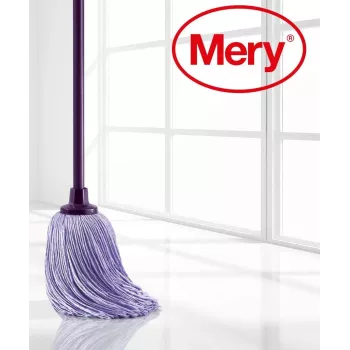 MERY La Original 22 cm keičiama mikropluošto šluostė su 140 cm kotu