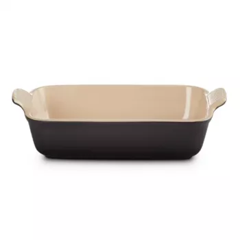 Le Creuset Rectangular Heritage Stoneware 26x19cm / 2,4L juodas
