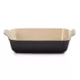 Le Creuset Rectangular Heritage Stoneware 26x19cm / 2,4L juodas