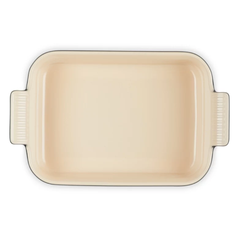 Le Creuset Rectangular Heritage Stoneware 26x19cm / 2,4L juodas
