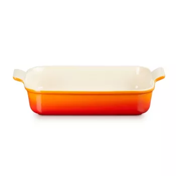 LE CREUSET Heritage stačiakampė kepimo forma, 32x24cm / 4L, oranžinė