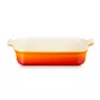 LE CREUSET Heritage stačiakampė kepimo forma, 32x24cm / 4L, oranžinė