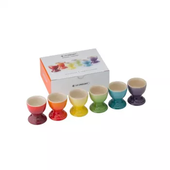 Le Creuset kiaušinių laikiklių rinkinys, 6 vnt., akmens masės, skirtingų spalvų