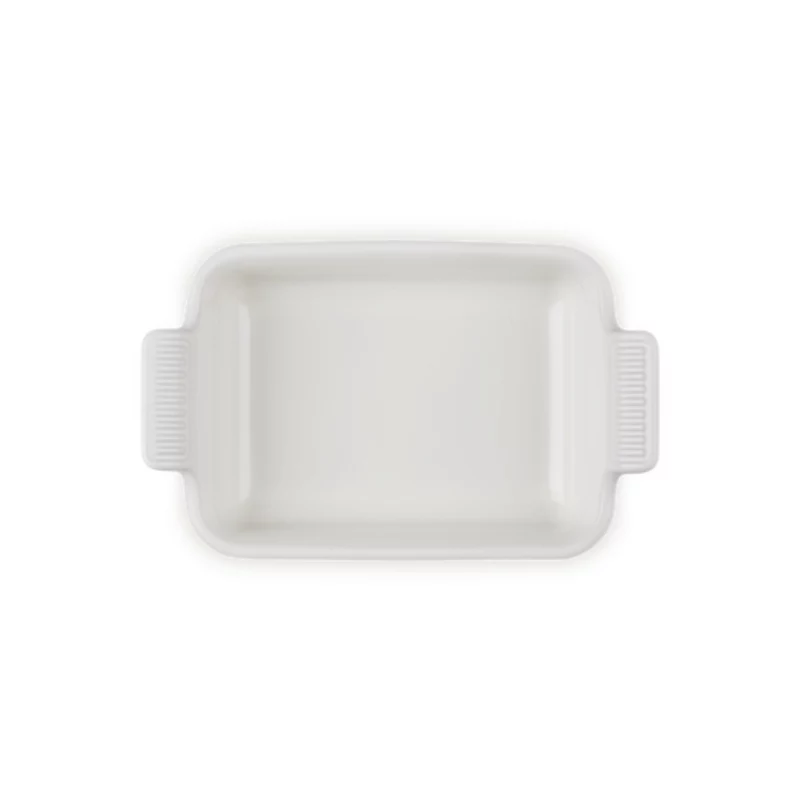 Le Creuset Rectangular Heritage Stoneware 19x14cm / 1,1L white