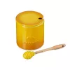 LE CREUSET medaus puodas su šaukštu 420ml keramikinis geltonas