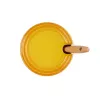 LE CREUSET medaus puodas su šaukštu 420ml keramikinis geltonas