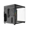 Rampage LUMID ARGB kompiuterio korpusas M-ATX su 3x ARGB ventiliatoriais, juodas