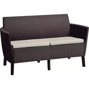 KETER Salemo 2 vietų sofa, ruda