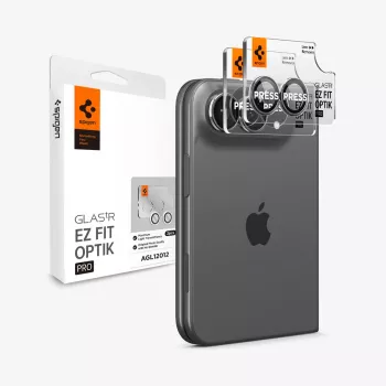 Spigen Glas.Tr Camera EZ FIT Optik Pro apsauga fotoaparato objektyvui, skirta Apple iPhone Fold, balta, 2 vnt.