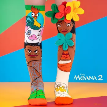 MADMIA Vaikiškos kojinės iki kelių Vaiana Moana 2 gėlės 3D Maui Disney / Md026