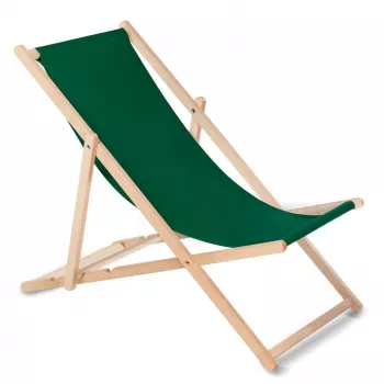 Klasikinis gulimas krėslas iš buko medienos GreenBlue GB183 tamsiai žalias