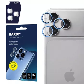 3MK PROTECTION Apple iPhone 18 Pro / 18 Pro Max HARDY Lens Protection Pro šviesiai mėlynos spalvos objektyvo apsauga