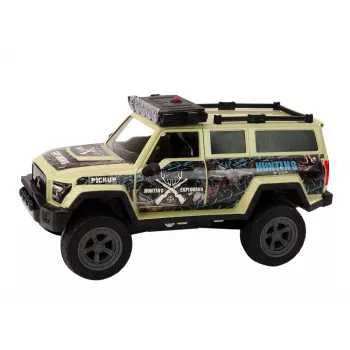LEAN TOYS Off-Road visureigis Hunting Car Hunter Bear su šviesomis ir garsais, smėlio spalvos