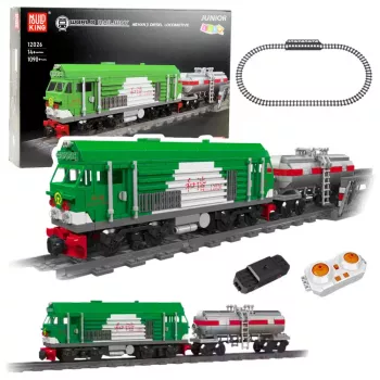 LEAN TOYS Konstrukciniai blokai nuotolinio valdymo tankas traukinys RC 1090 dalių