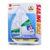 LEAN TOYS Sailboat Water Boat akumuliatorinis RC kateris su turbinos pavara, mėlynas