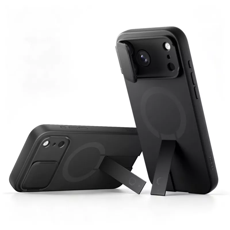 TECH-PROTECT Kevlar Aura MagSafe dėklas iPhone 17 Pro / 18 Pro juodas