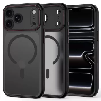 TECH-PROTECT MAGCAM MAGSAFE IPHONE 17 PRO / 18 PRO MATINIS JUODAS/RAUDONAS