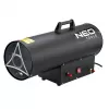 NEO TOOLS 90-085-01 dujinis šildytuvas 50 kW su termostatu, IPX4, LPG, 1000 m³/h oro srautas, komplekte reduktorius ir žarna