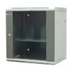 EMITER EM/AP6412 12U sieninis tinklo spintelė 600x450x635mm stiklinėmis durelėmis, juoda