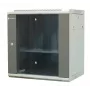 EMITER EM/AP6412 12U sieninis tinklo spintelė 600x450x635mm stiklinėmis durelėmis, juoda