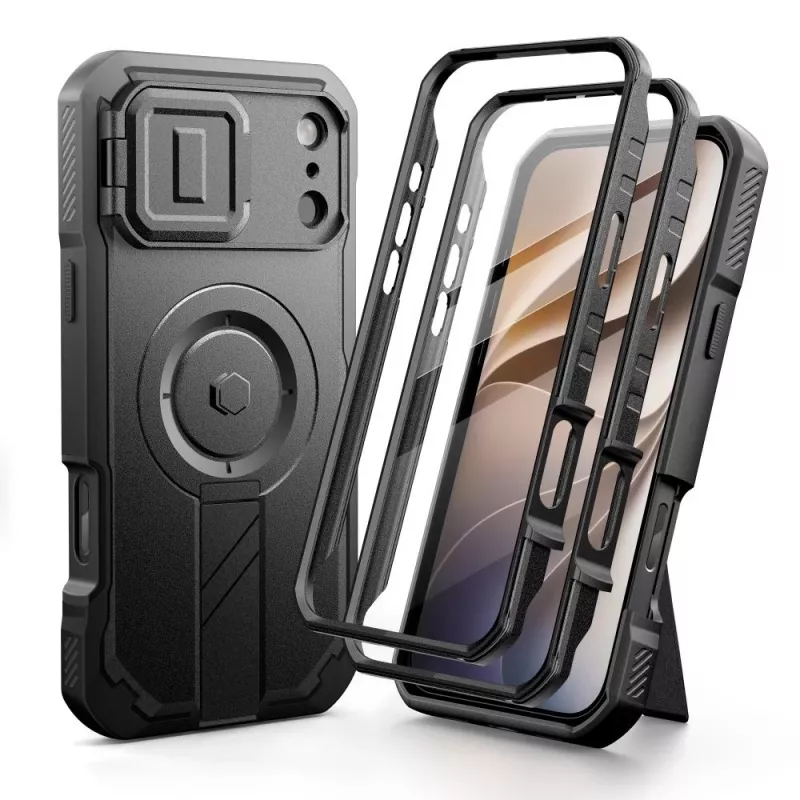 TECH-PROTECT Kevlar MagSafe 2 rinkinys iPhone 17 Pro / 18 Pro juodas