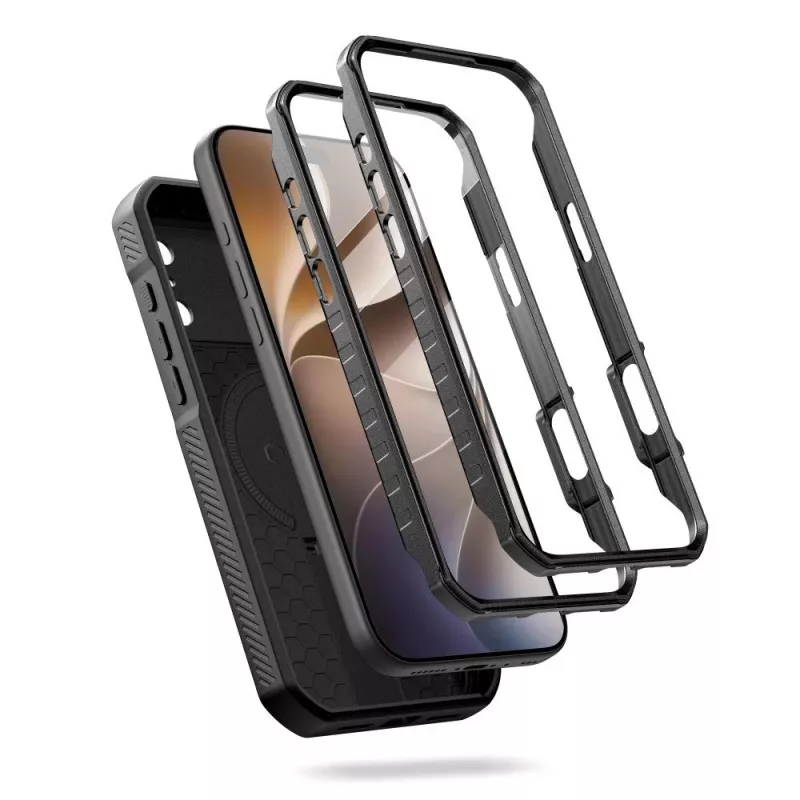TECH-PROTECT Kevlar MagSafe 2 rinkinys iPhone 17 Pro / 18 Pro juodas