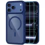 TECH-PROTECT MAGONE MAGSAFE CC + GLASS 2-PACK IPHONE 17 PRO MAX / 18 PRO MAX tamsiai mėlyna/permatoma