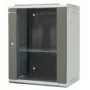 EMITERNET EM/AP6415 15U sieninis tinklo spintelė su grūdinto stiklo durimis, 600x450x770 mm, juoda