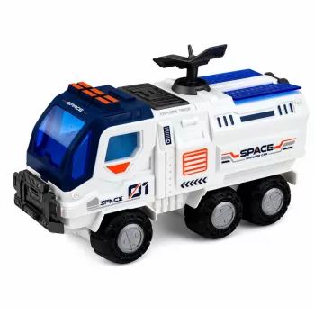 LEAN TOYS Didelis kosmoso rinkinys su stotimi, raketa, erdvėlaiviu, mėnuleigiu ir astronautais