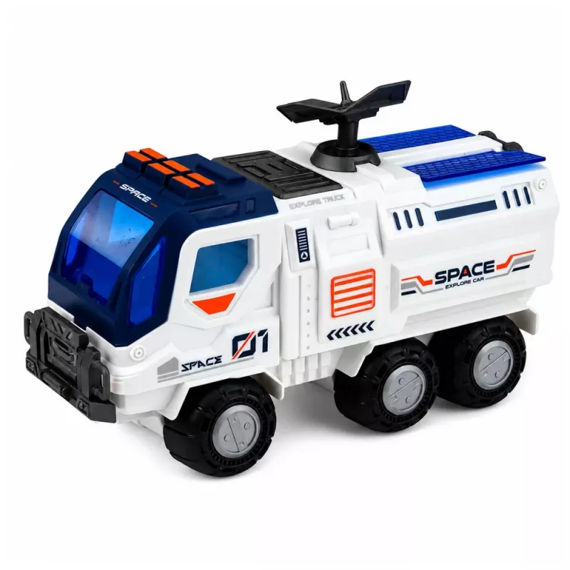 LEAN TOYS Didelis kosmoso rinkinys su stotimi, raketa, erdvėlaiviu, mėnuleigiu ir astronautais